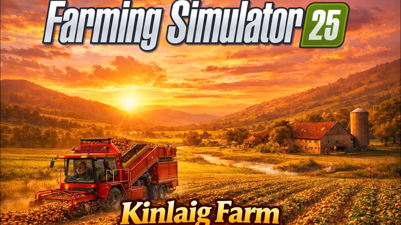 Farming simulator25| Да съберем  лукът| KINLAIG Farm| Ps5|
