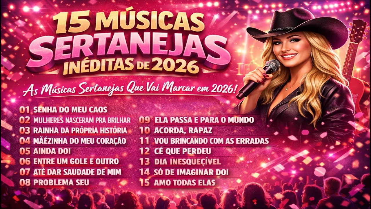 15 MÚSICAS SERTANEJAS INÉDITAS DE 2026