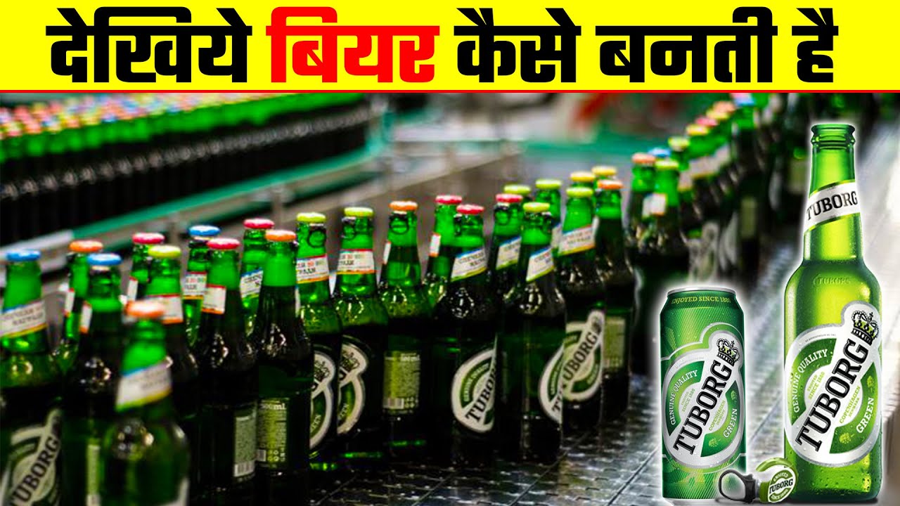 देखिये टूबोर्ग बियर कैसे बनती है 🍻| Beer Kaise Banti Hai | See how 