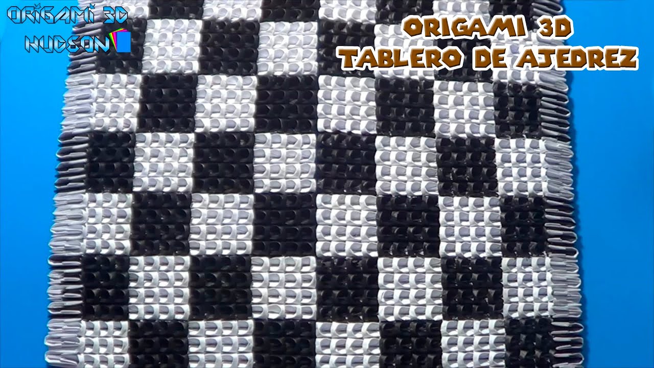 Origami 3D Tablero de Ajedrez