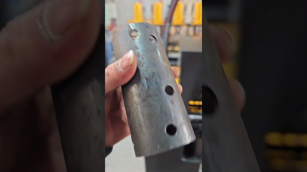 Round Pipe 4 Sides Hole Punching Tool Hydraulic Punching Machine Scaffolding Tube Punch Die