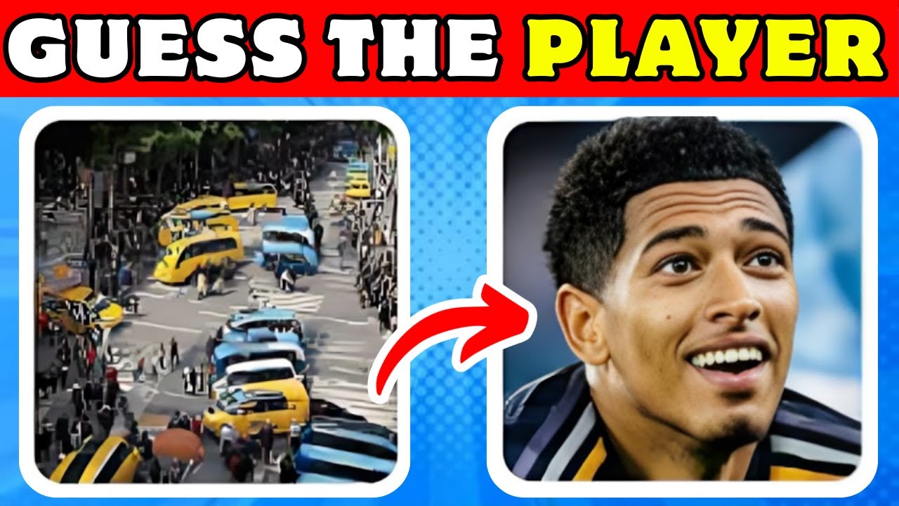 Guess the Player 👀🧠 | Test Your Eyes & IQ Improve Football Quiz – Bellingham, Messi, Ronaldo & More
