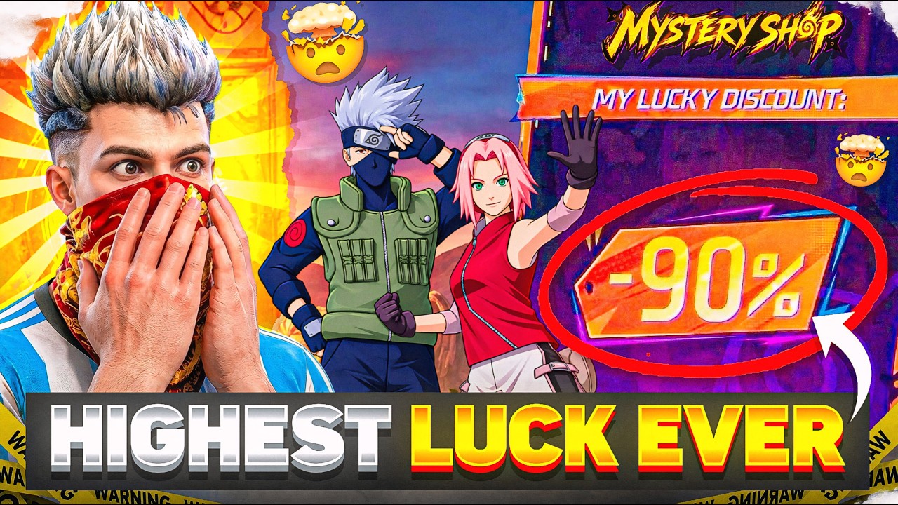 Never Had Luck Like This Before😳 First Time Highest LUCK In Mystery Shop🎁 || NARUTO FF