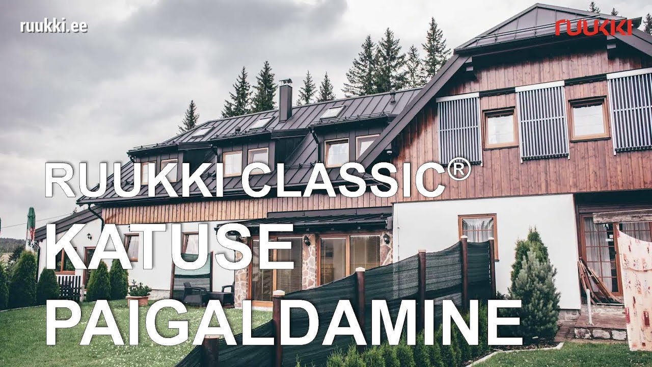 Ruukki Classic® teraskatuse paigaldus