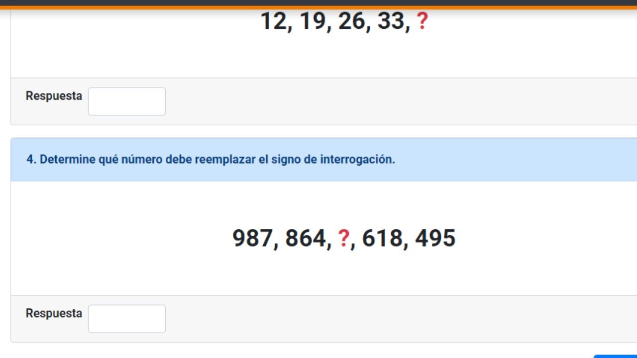 TEST DE SERIES NUMERICAS CONCURSO DE OPOSCION 2021