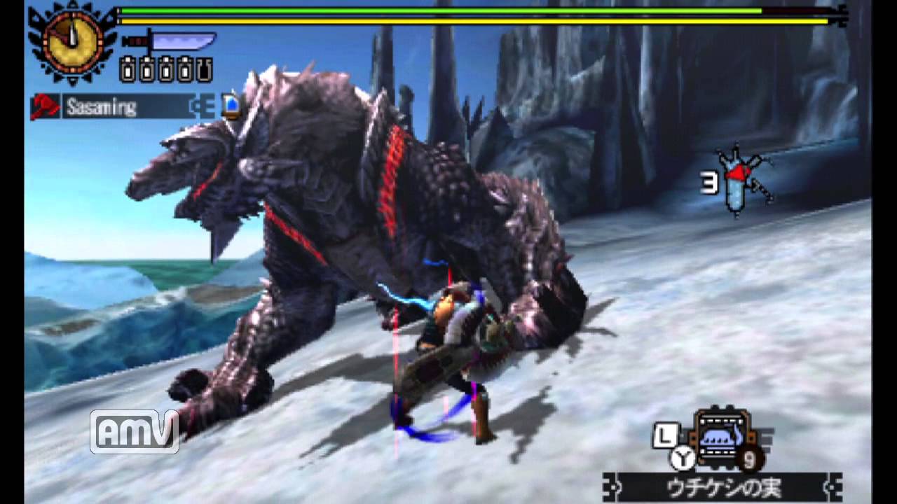 【MH4】JUMP・黒雷に染まる銀世界@チャージアックス9：22
