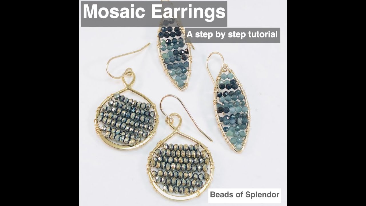 Mosaic Earrings Step by Step