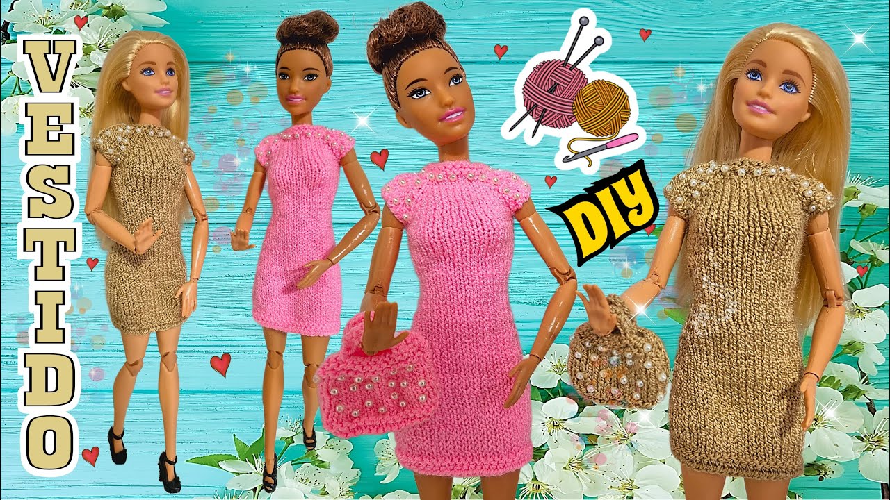 Tutorial 👗 Vestido Bonito para Muñeca Barbie