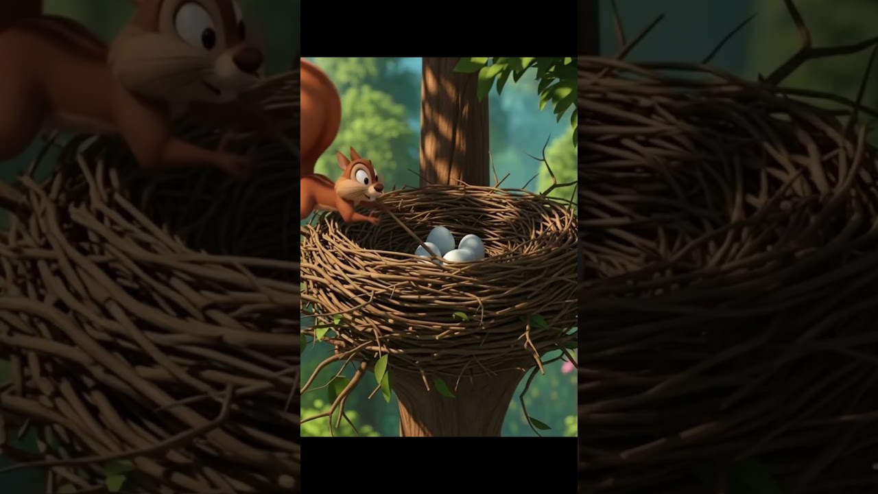 Revenge of squirrel #cartoon #storytime #shorts