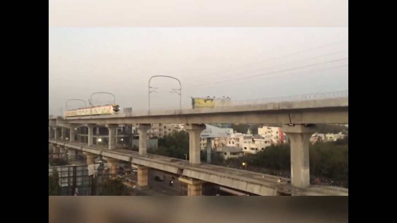 Nagpur Metro trial run between Khapri and Congress Nagar Station