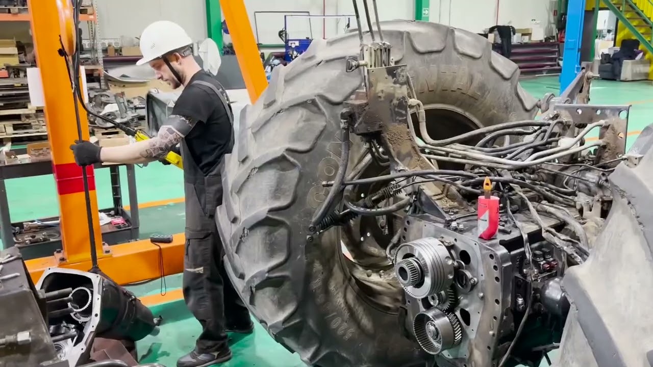 Сборка АКПП от трактора Valtra
