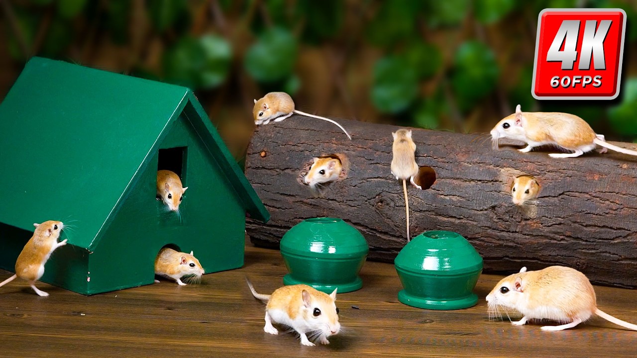 Cat TV Mouse | Ultimate Mouse Hide & Run Maze for Cats – 8 Hours | 4K 60FPS