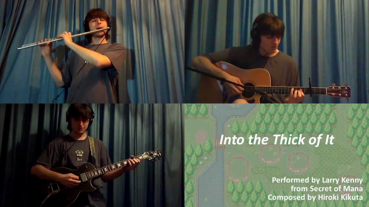 Secret of Mana field theme on guitar & flute (Into the Thick of It)