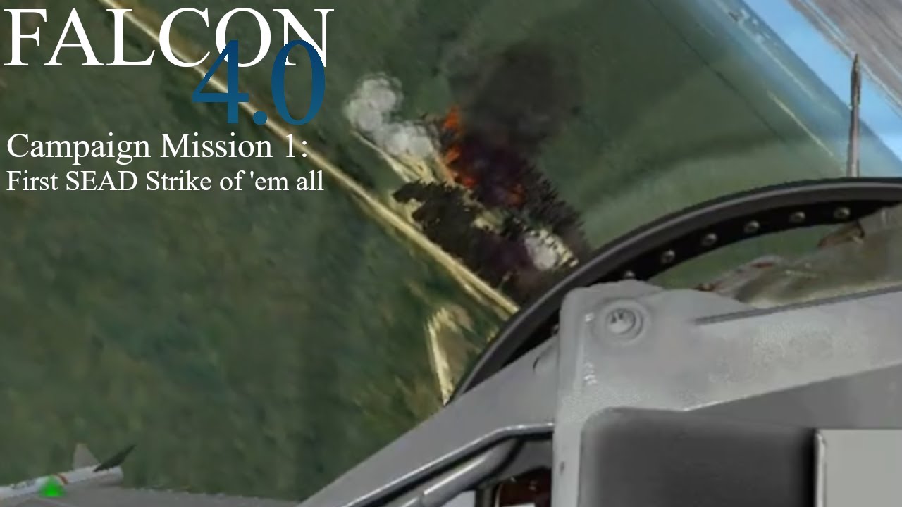 Falcon 4.0 SuperPak 4.2 - First SEAD Strike of 'em all