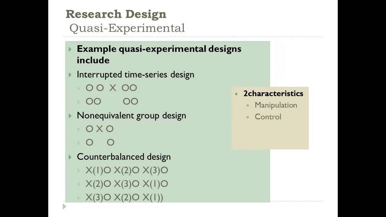 Developing a Quantitative Research Plan: Choosing a Research Design