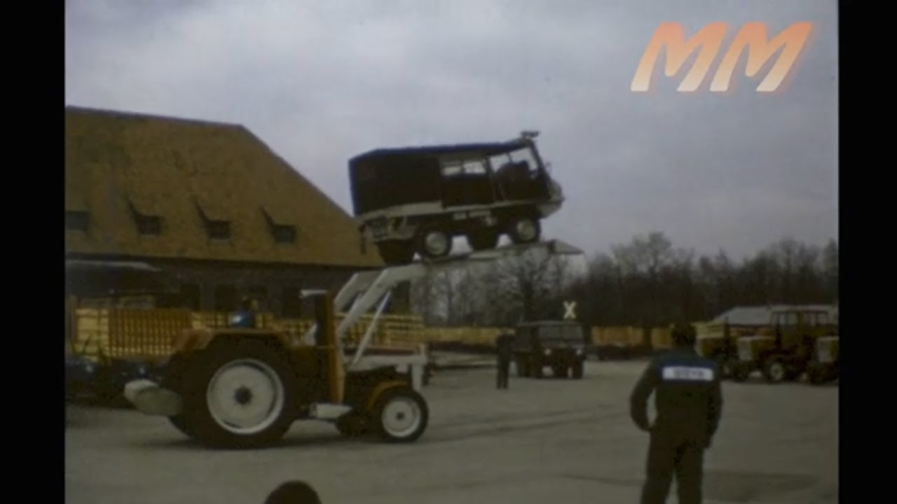 Steyr Tractors Austria Demonstration early 1970s old cine film 366