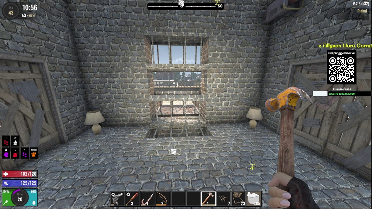 7 Days to Die - Lua de Sangue - Base Castelo - Servidor - Último de Nós Insano!