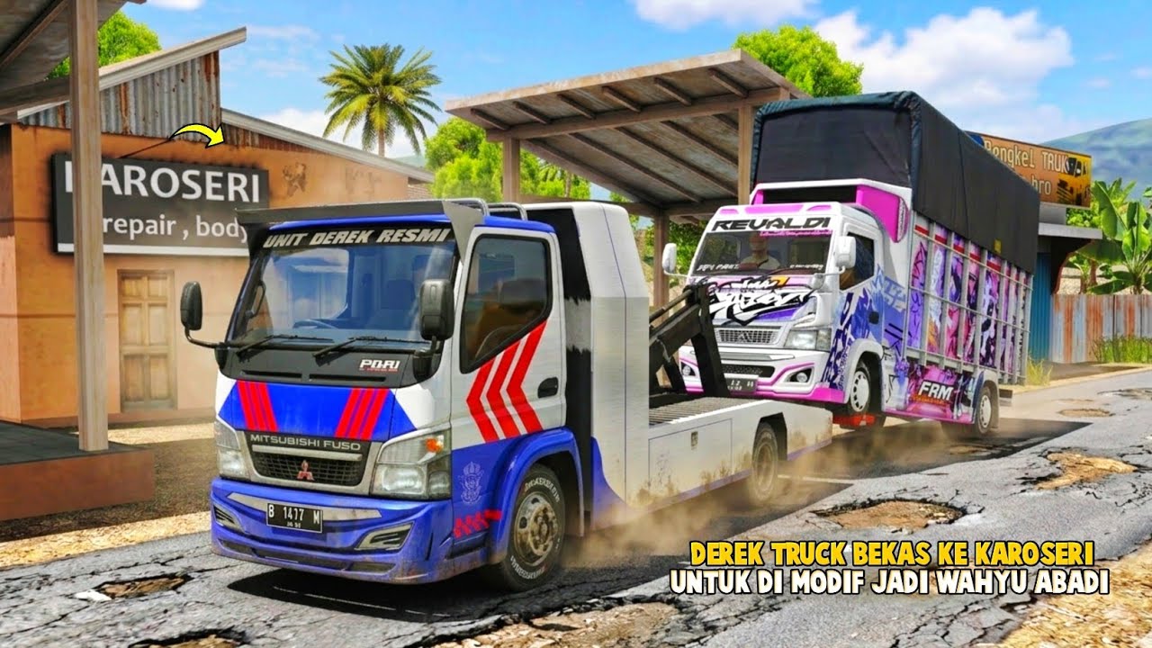 Aku Modifikasi Truck Wahyu Abadi Modal Truck Canter Bekas😯ES Truck Simulator ID