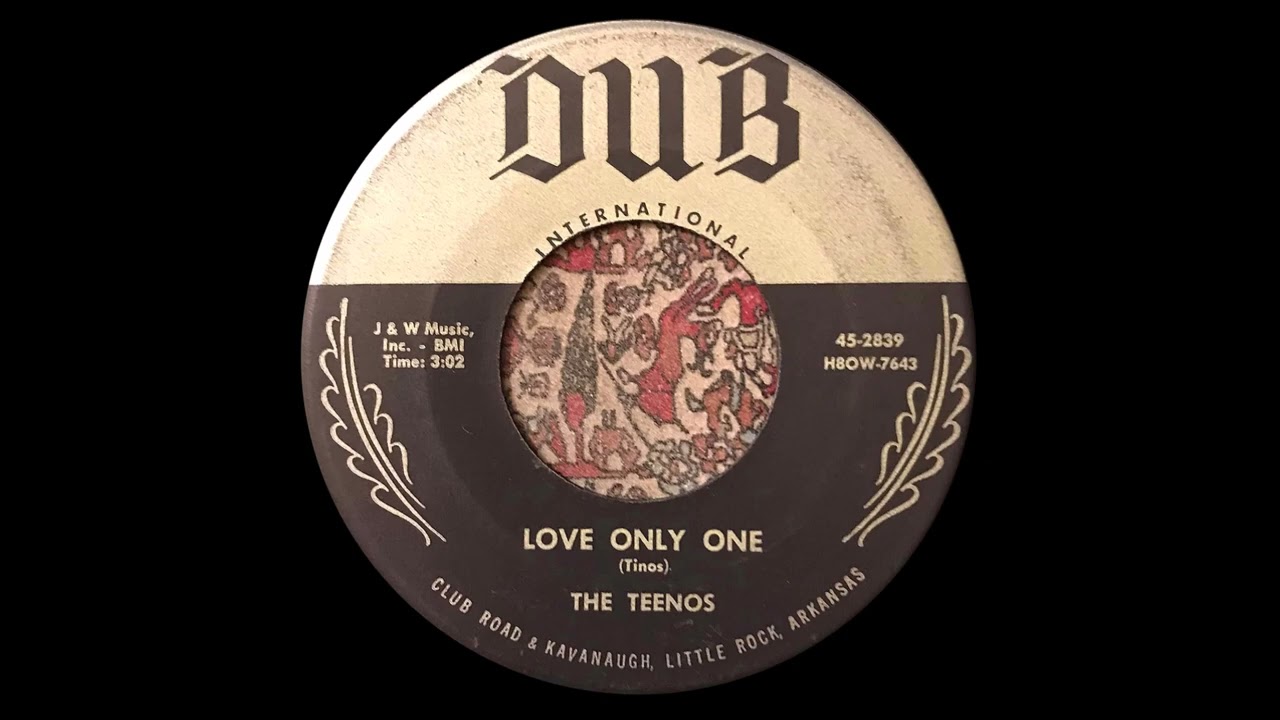 45 RPM: The Teenos - Love Only One (original 1957 version)