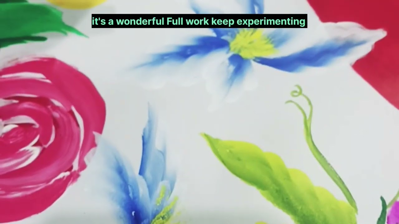 Watch This Flower Come to Life 🌸🎨From Blank Canvas to Beautiful Flower