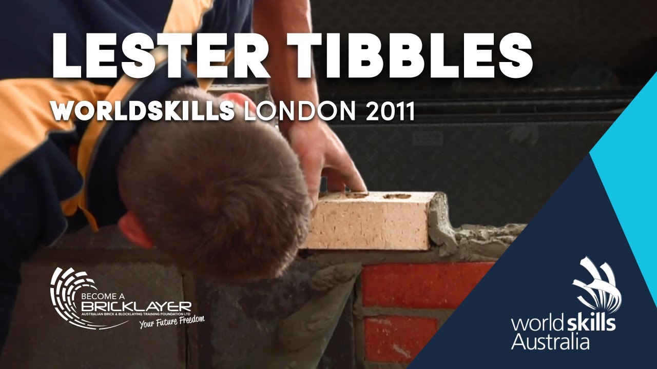 Bricklayer Lester Tibbles' at WorldSkills London 2011