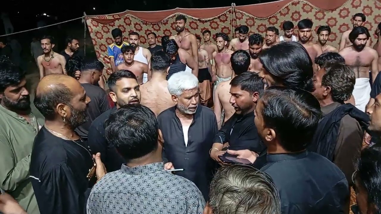 🏴 18 رمضان پرسہ داری#دیونہ_منڈی ماتمی دستہ غلامانِ عون و محمد خالد آباد گجرات سالار۔چوہدری اختر عباس