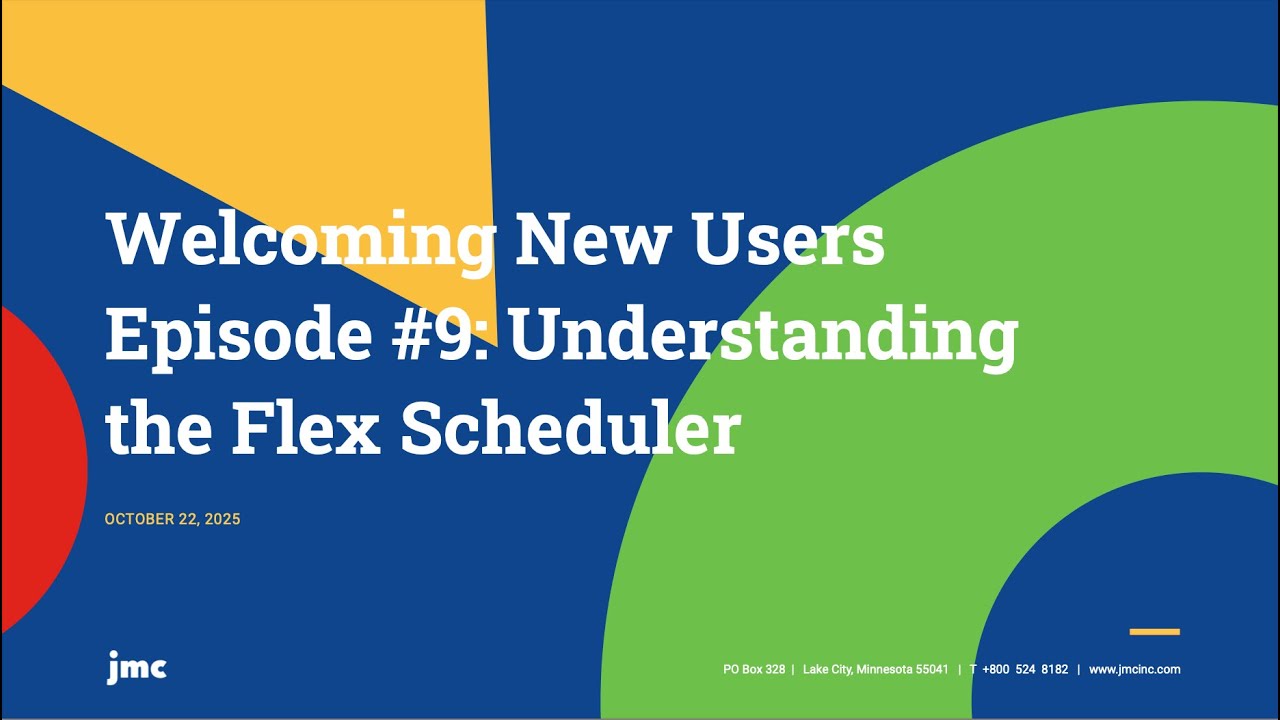 Welcoming New Users Episode #9  Understanding the Flex Scheduler