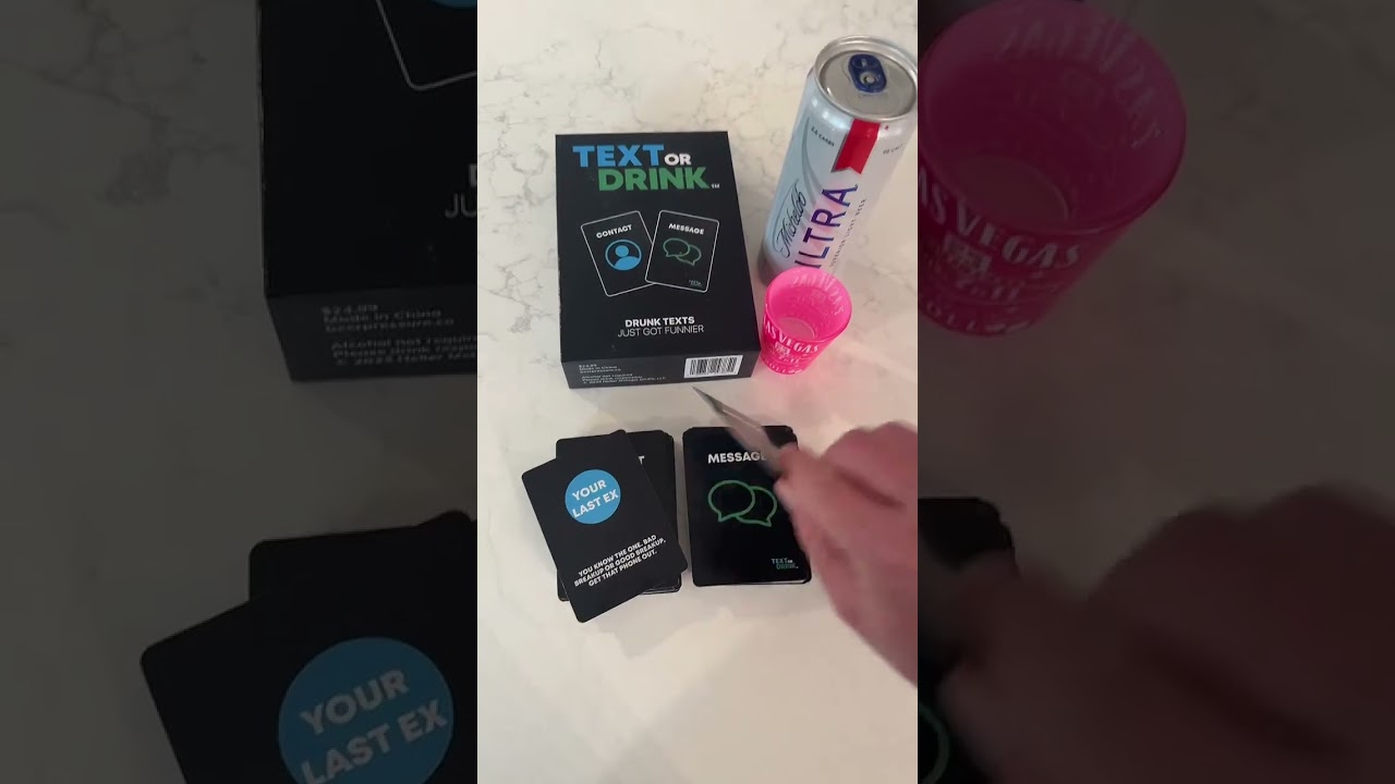 Will we text or drink... #partyideas #cardgame #partygames