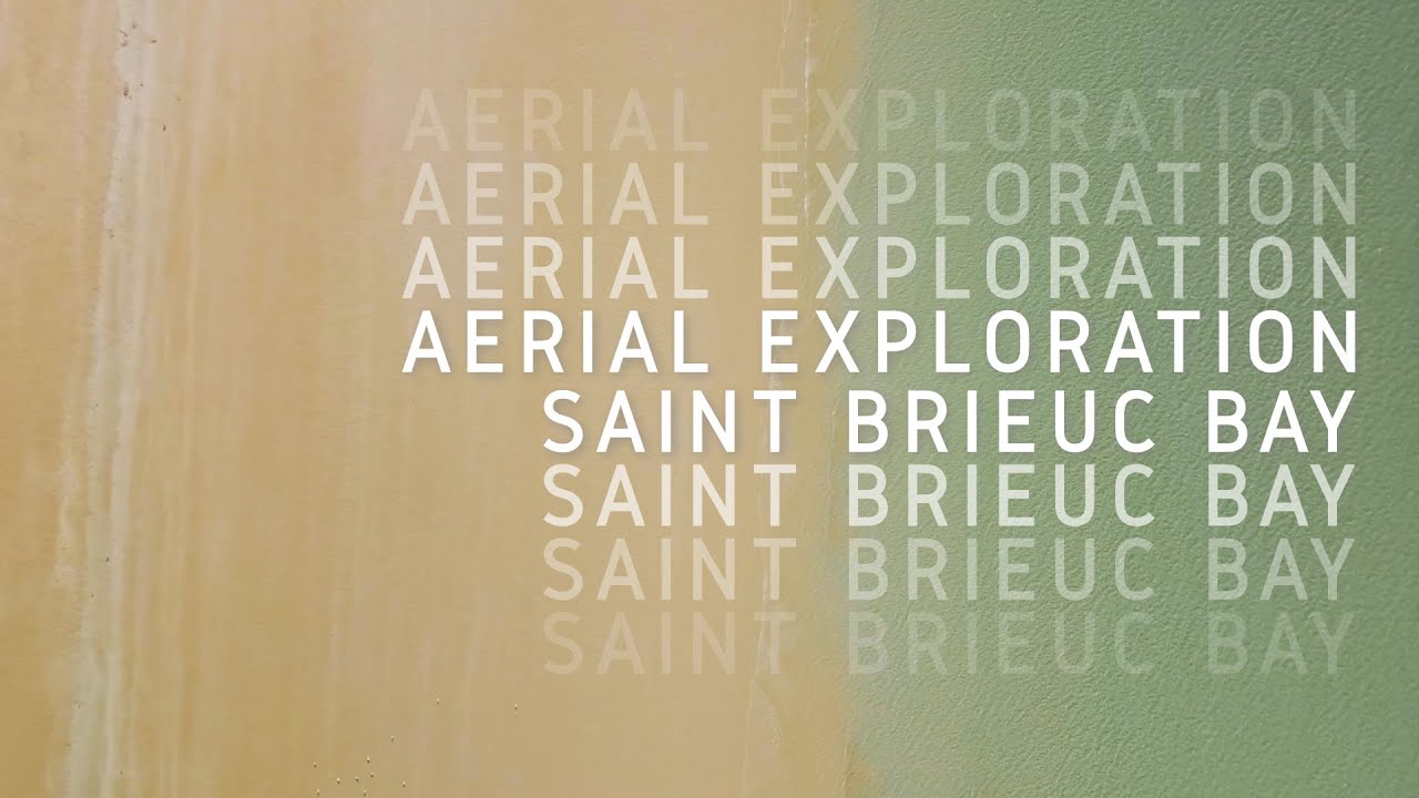Aerial exploration of Saint Brieuc Bay in Brittany (FRANCE)