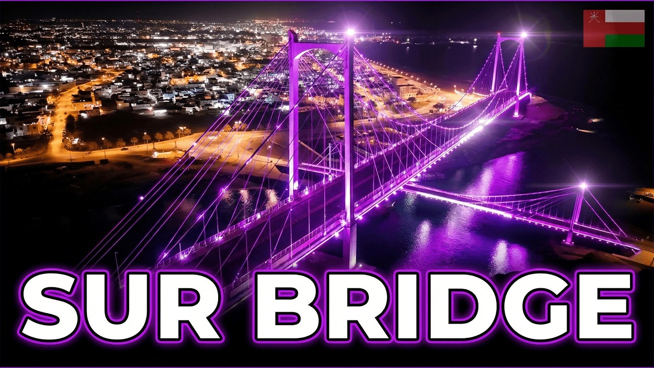 Oman Travel: Sur Bridge Night Drone Adventure!  🇴🇲