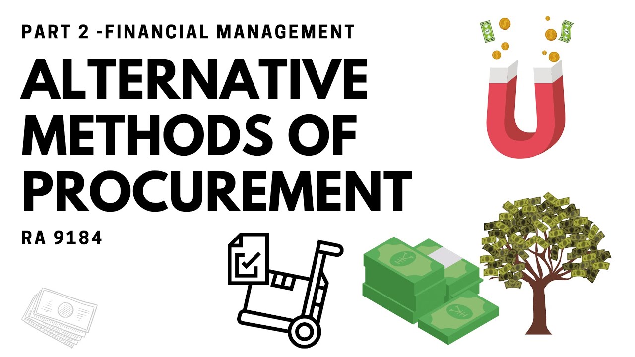 Financial Management -Alternative Modes of Procurement in the Philippine Government- RA 9184