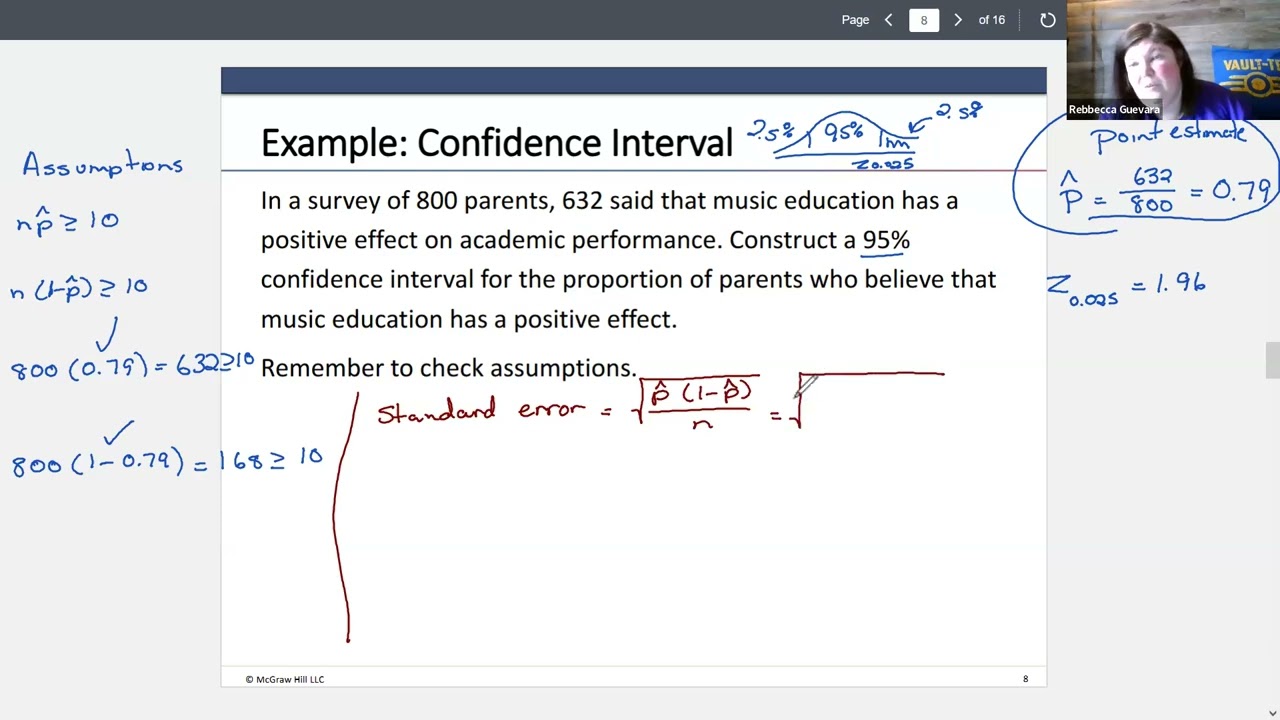 Navidi Stats: Section 8.3 - Confidence Interval for a Proportion