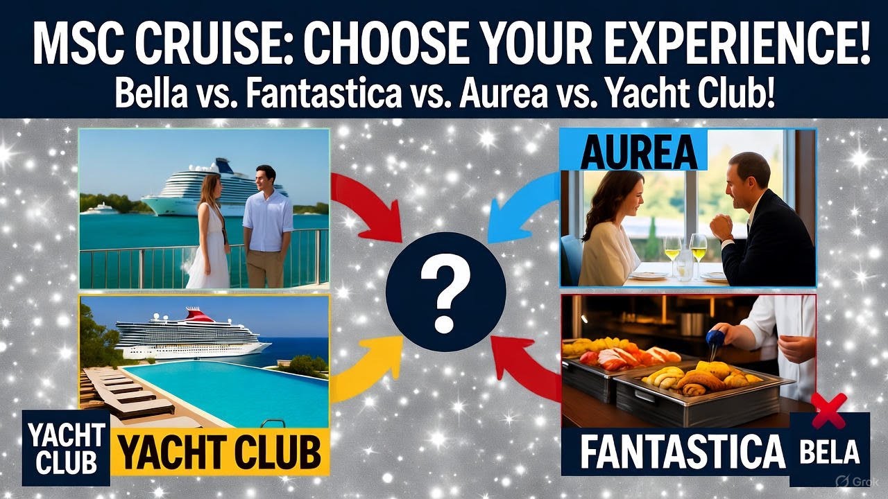 Decoding Your MSC Cruise: Bella vs. Fantastica vs. Aurea vs. Yacht Club (The First-Timer's Guide!)