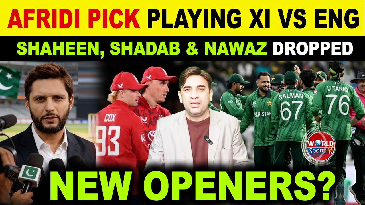Shahid Afridi Picks Pakistan Playing XI vs England | Lala Suggests New Opening Pair | T20 WC 2026
