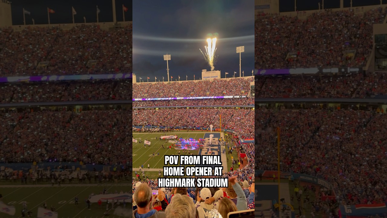 POV from final Buffalo Bills home opener at Highmark Stadium #bills #ravens #nfl #shorts