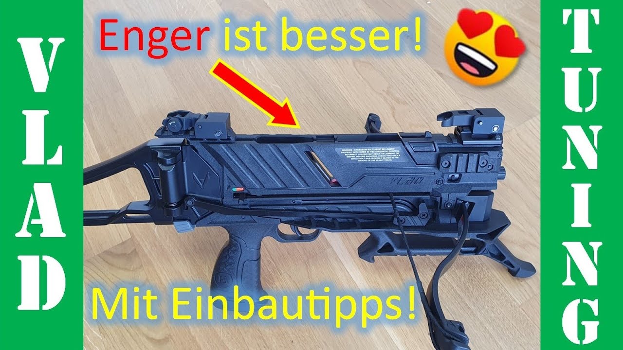 Magazinschachtverengung für die Vlad-Armbrust aus CNC-lasergeschnittenem Edelstahl!
