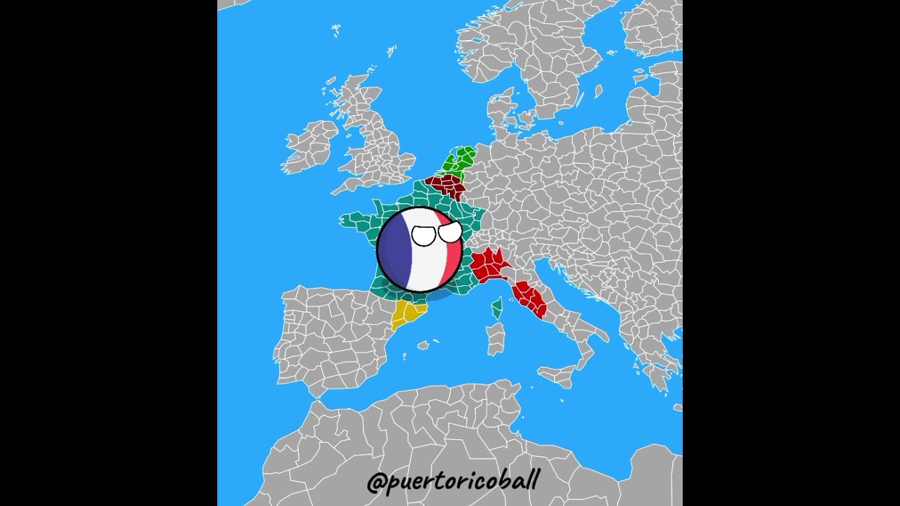 Imperio Frances Napole&oacute;nico #shorts #countryballs