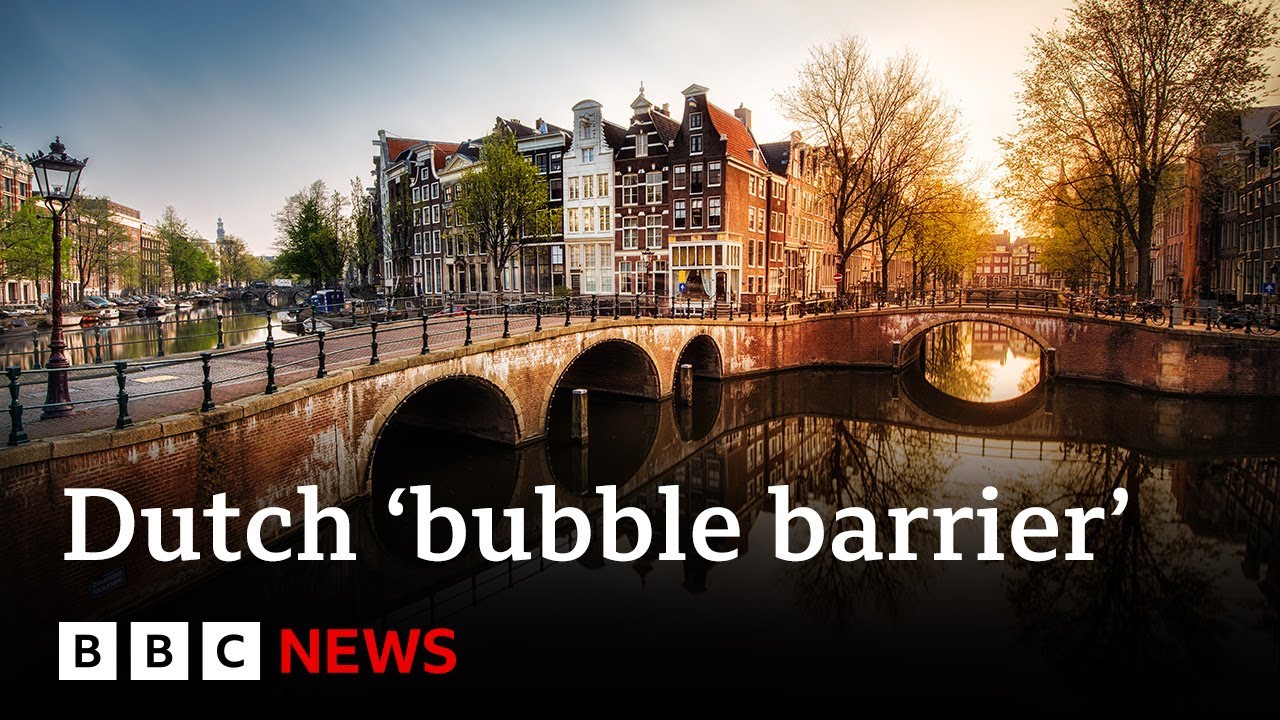 Amsterdam’s ‘bubble barrier’ fighting plastic pollution - BBC News