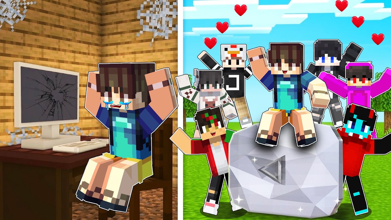 I Become FAMOUS YOUTUBER in Minecraft (Tagalog)