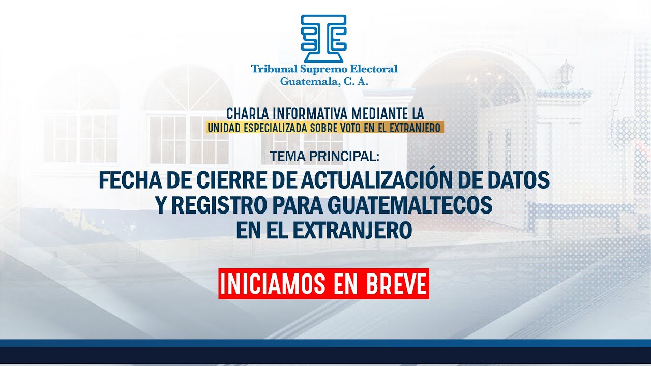 𝐅𝐄𝐂𝐇𝐀 𝐃𝐄 𝐂𝐈𝐄𝐑𝐑𝐄 𝐃𝐄 𝐀𝐂𝐓𝐔𝐀𝐋𝐈𝐙𝐀𝐂𝐈𝐎́𝐍 𝐃𝐄 𝐃𝐀𝐓𝐎𝐒 𝐘 𝐑𝐄𝐆𝐈𝐒𝐓𝐑𝐎 𝐏𝐀𝐑𝐀 𝐆𝐔𝐀𝐓𝐄𝐌𝐀𝐋𝐓𝐄𝐂𝐎𝐒 𝐄𝐍 𝐄𝐋 𝐄𝐗𝐓𝐑𝐀𝐍𝐉𝐄𝐑𝐎.