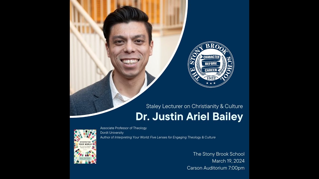 Staley Lecturer on Christianity & Culture - Dr Justin Ariel Bailey