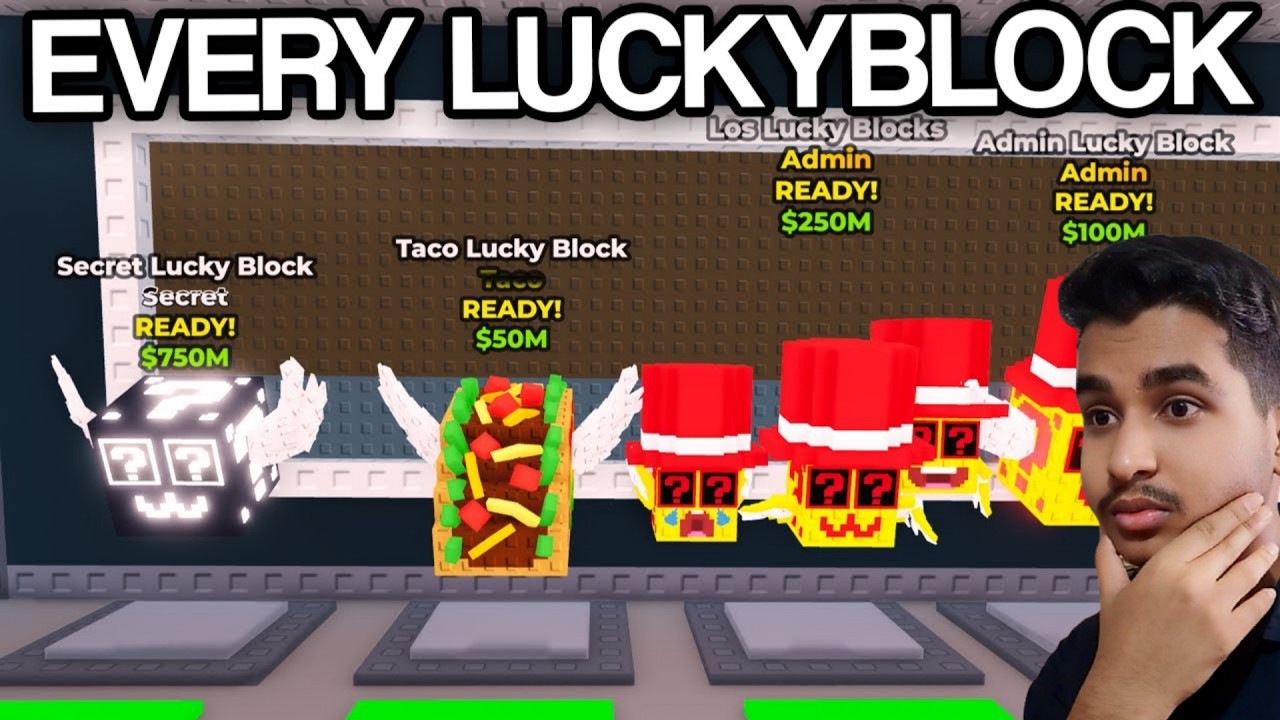 Откройте все типы блоков удачи и получите это... в игре Steal a Brainrot #stealabrainrot #roblox