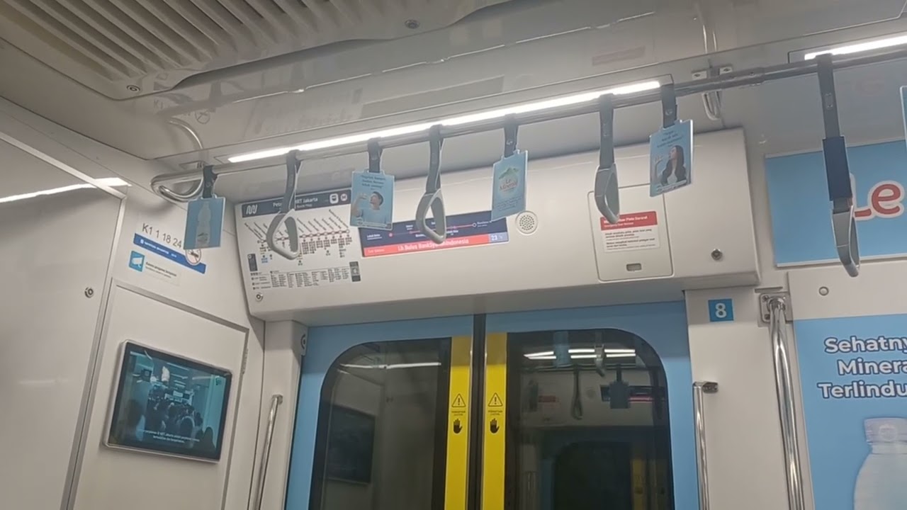MRT Jakarta - North-South Line, Nippon Sharyo 1000 TS1 ride from Bundaran HI to Dukuh Atas