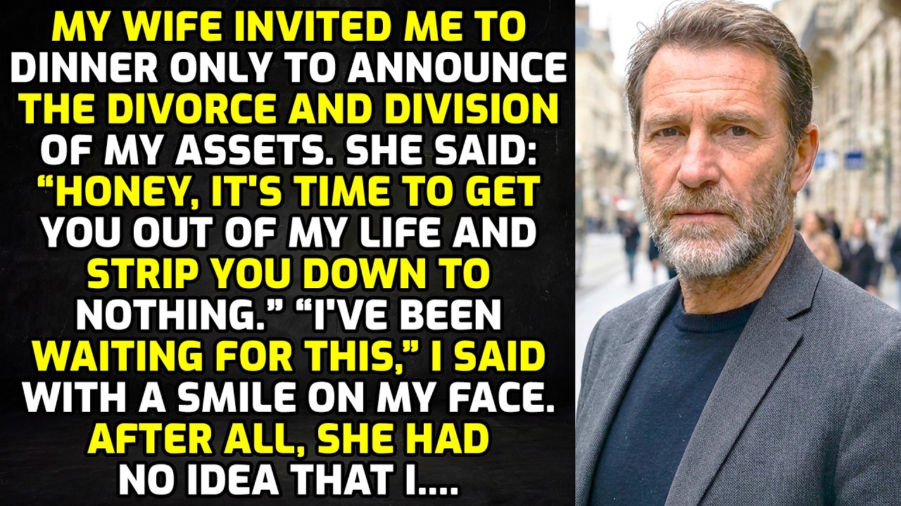 My Wife Invited Me To Dinner Only To Announce The Divorce And Division Of My Assets. So I....