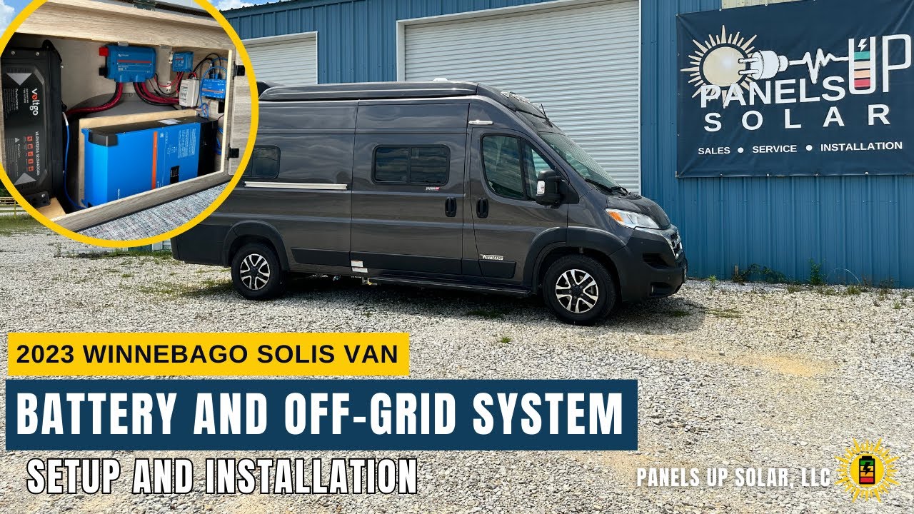 Потрясающая автономная инсталляция 2023 Winnebago Solis 59px Van