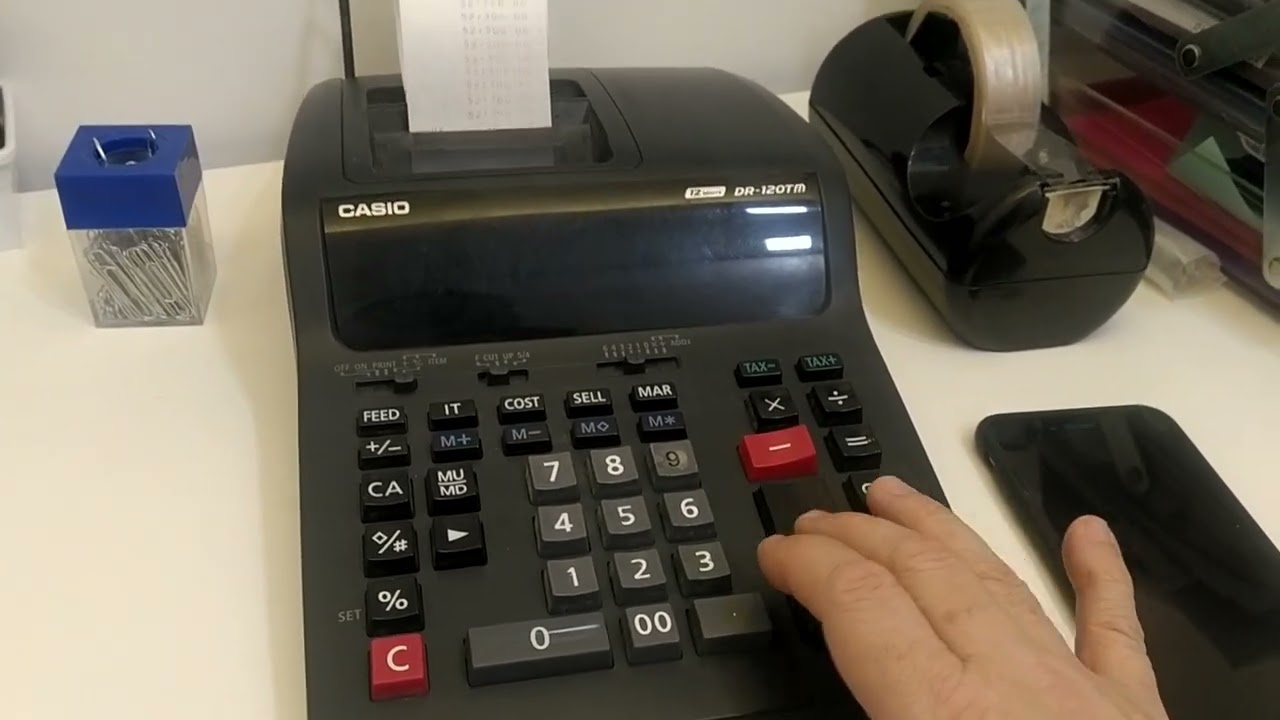 CALCULADORA IMPRESOR CASIO DR-120TM