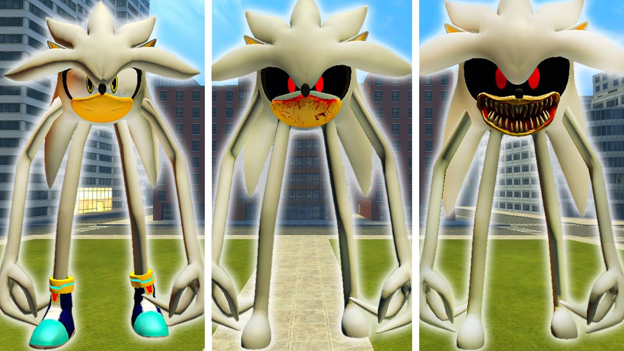 I BECOME SONIC SILVER SMILEY'S vs SILVER EXE SMILEY'S vs SILVER SMILEY'S AND OTHER In Garry's Mod!