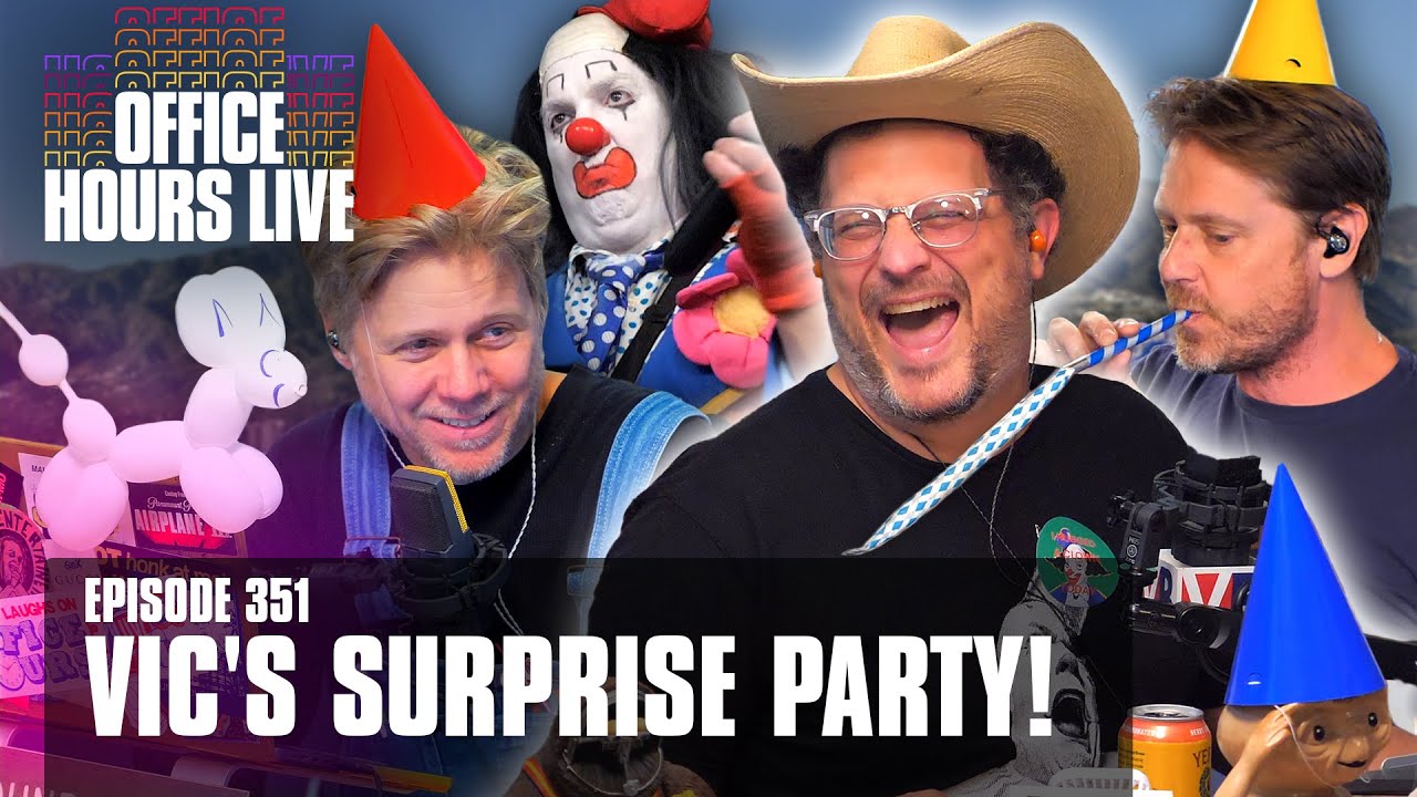 Vic's Surprise Party with Gilly the Clown, Phil Braun, VB3 (Ep 351)