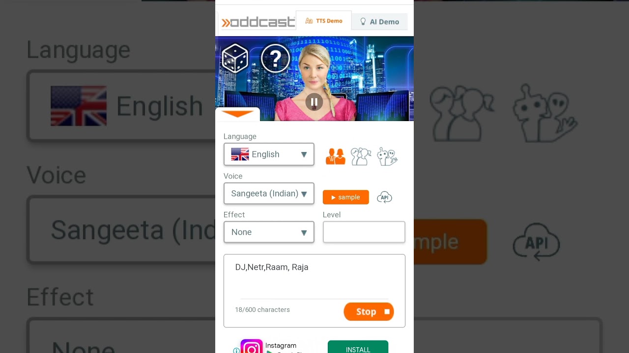 Dj Voice Tag in Oddcast mp3 Full High Quality 👍