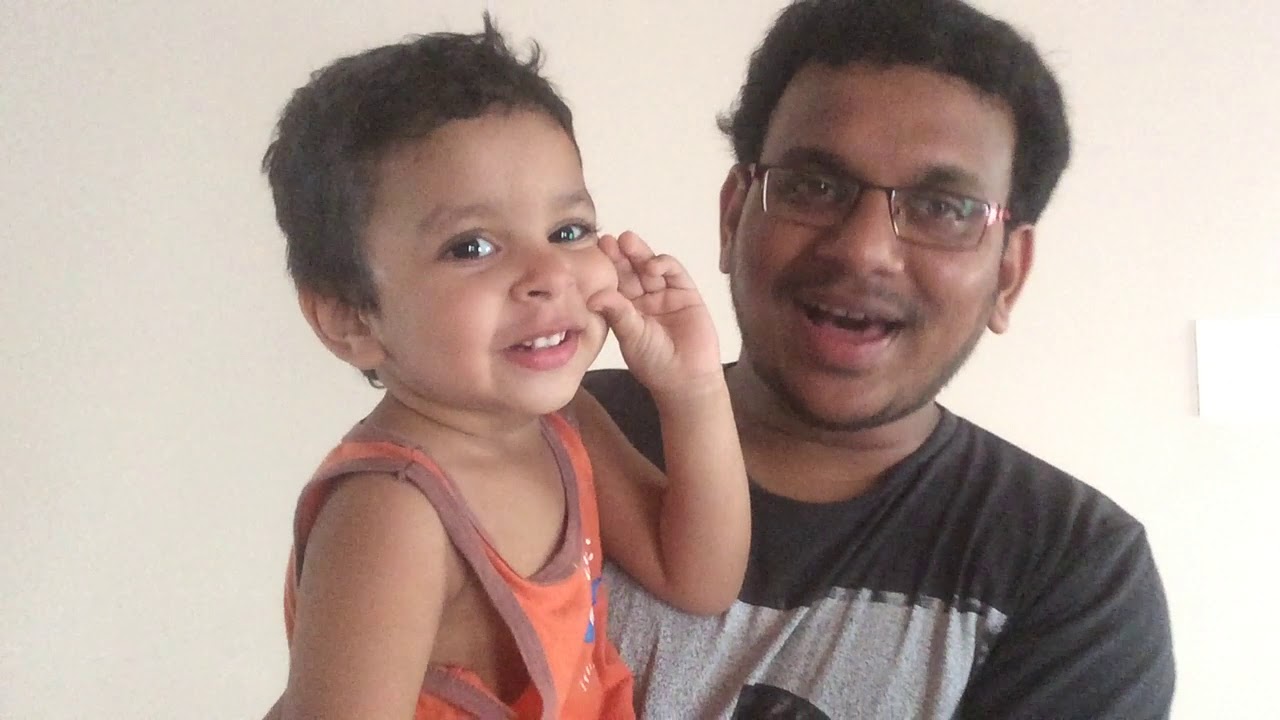 Leslie Luther 2 years old  & Jonah Samuel singing couple of Songs